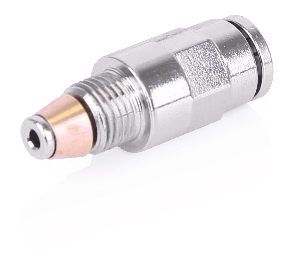 CSP Outlet Fitting - G-Lock Push-To-Connect Stud - 1/4 inch Hose Stud x M10 with Check Valve, 2000 psi