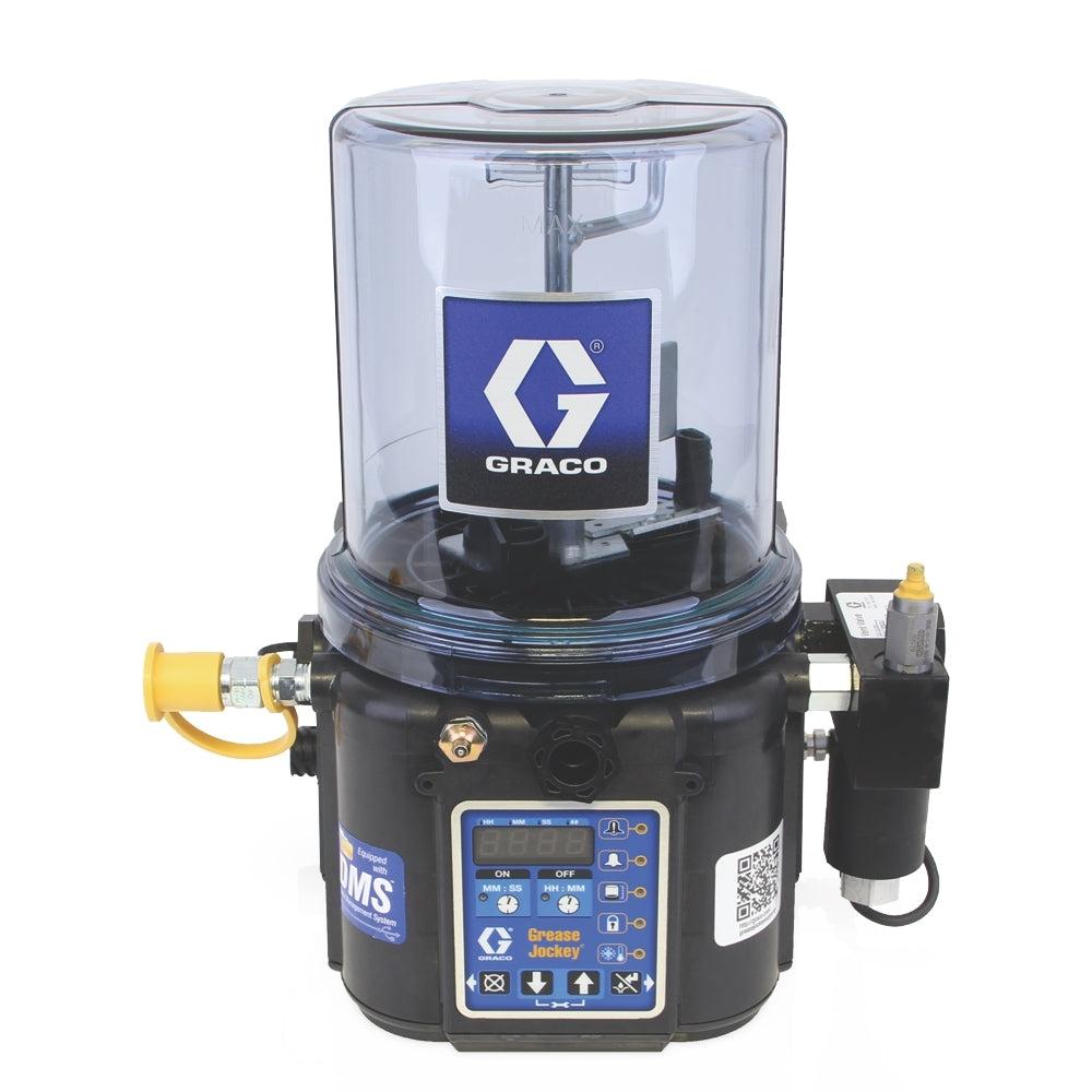 Graco Electric Grease Jockey® Pump, 2L Reservoir, 12 VDC, Data Management System, In-Cab Feedback