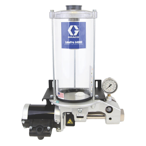 Graco LubePro™ A4000 Reciprocating Oil Pump, 5.5 Liter Reservoir, Low Level, Series Progressive - NPT