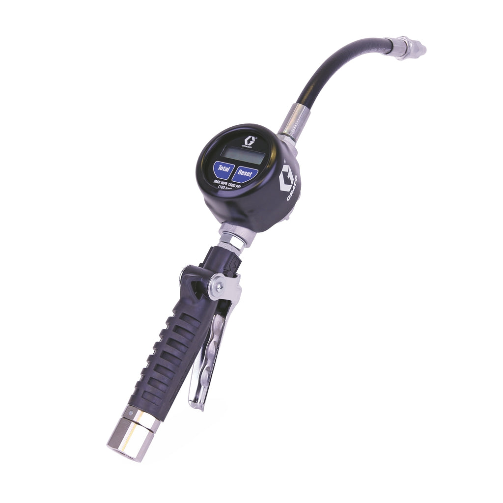 Graco EM8 Electronic Manual Oil/Antifreeze Meter - Flexible Extension - 1/2 in. (13 mm) Inlet - NPT