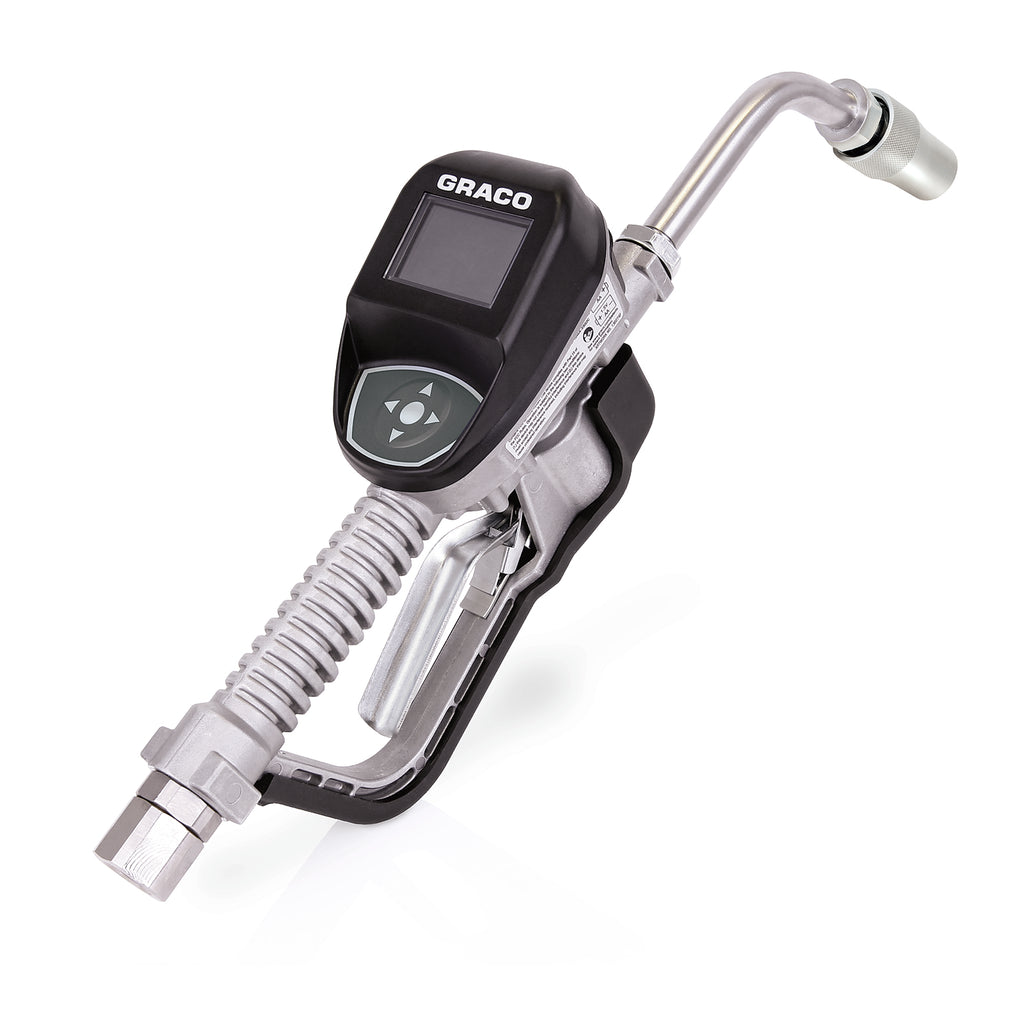 Graco SDP18 Series Electronic Preset Oil/Antifreeze Meter - Rigid Extension - 1/2 in. (13 mm) Inlet