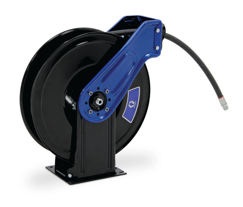 Graco XDM6DB XDXâ„¢ 20, Oil, 1/2 in (13 mm) Inlet, Bare Reel (1/2 in X 50 ft (13 mm X 15 m) Capacity), NPT, Truck/Bench Mount, Metallic Blue