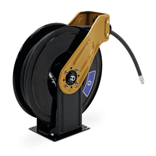 Graco XDM6DF XDXâ„¢ 20, Oil, 1/2 in (13 mm) Inlet, Bare Reel (1/2 in X 50 ft (13 mm X 15 m) Capacity), NPT, Truck/Bench Mount, Yellow