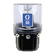 Load image into Gallery viewer, Graco G5™ Standard Pump Assembly, 24 VDC, 4 Liter,  External Low Level, Pressure Relief Valves, Return To Reservoir, Standard Oriented 5-Pin CPC