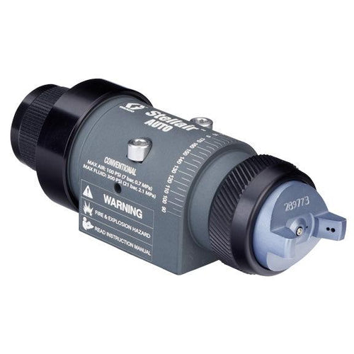 Stellair automatic air spray gun, conventional, 0.030 in (0.8 mm) nozzle for general applications