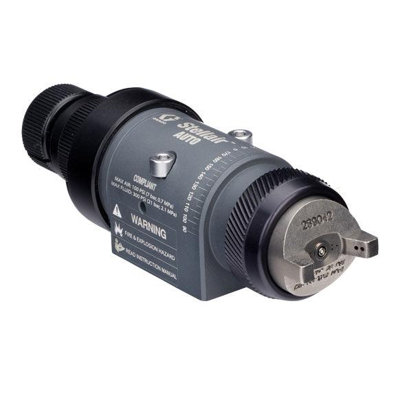 Stellair automatic air spray gun, compliant, 0.055 in (1.4 mm) nozzle for general applications with a fluid control knob