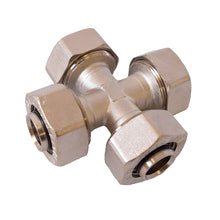Load image into Gallery viewer, RapidAir M8042 MaxLine Cross Fittings - FITTING: 3/4" Tubing Fitting - image 2