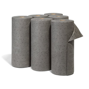 PIG Absorbent Mat Roll 6 rolls/box 50' L x 15" W, 6PK