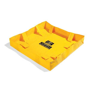 PIG Collapse-A-Tainer Lite Spill Containment Berm Yellow 4' L x 4' W x 8