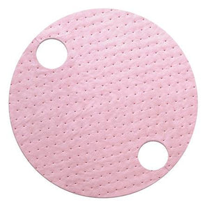 HazMat Chemical Barrel Top Absorbent Mat, 25PK