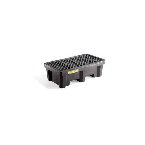 PIG Economy 2-Drum Poly Spill Containment Pallet Without Drain 54.6