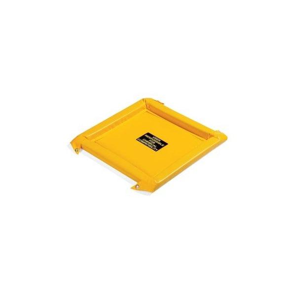 PIG FlexBerm Spill Containment Pad Yellow Without Grates 2.7' L x 2.7' W x 2
