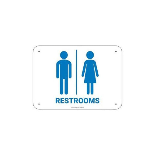 PIG Restrooms Sign 14