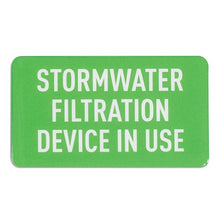 Load image into Gallery viewer, Storm Drain Utility Sign, Stormwater Filtration Device in Use, 10PK