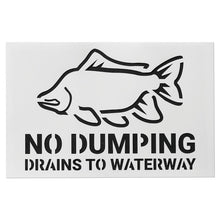 Load image into Gallery viewer, Storm Drain Stencil, Storm Drain Marker, 12.375in W x 19in L, 3PK
