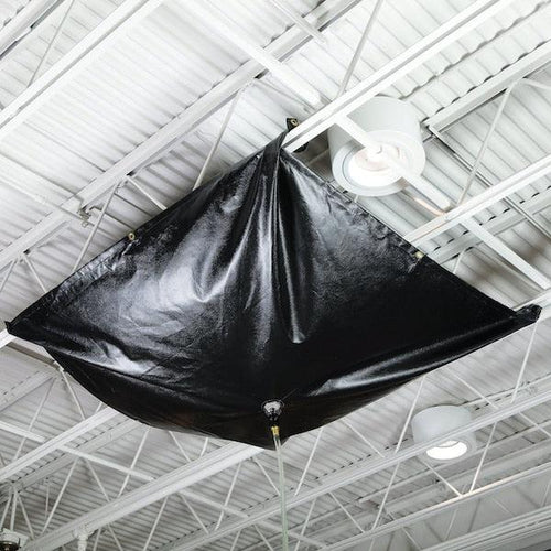 PIG Magnetic Roof Leak Diverter Tarp Black 5' L x 5' W