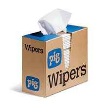 Load image into Gallery viewer, PIG Disinfectant Compatible Disp. Dry Wiper 900 wip/case, 75 wip/box, 12 boxes/case 16&quot; L x 9.5&quot; W