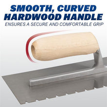 Load image into Gallery viewer, Marshalltown NT960 11"x4-1/2" NOTCHED TROWEL - 3/16x1/4x1/2 FLAT V (6/Pack)