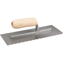 Load image into Gallery viewer, Marshalltown NT961 11"x4-1/2" NOTCHED TROWEL - 3/16x1/4x5/16 FLAT V (6/Pack)