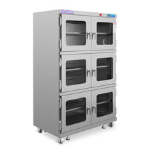 Load image into Gallery viewer, MechMaxx 1-60% RH Nitrogen Dry Cabinet 1430L Desiccator Cabinet Low Humidity Storage, 304 Stainless Steel, NC1430BSS-6