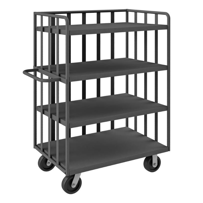 Durham OPT-3624-95 Open Portable Truck, 3 Shelves, 1 Base Shelf, 3600 Lbs. Capacity, 36 X 24