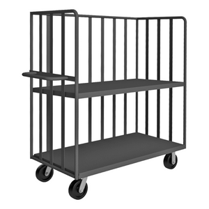 Durham OPT-4824-2-6PH-95 Open Portable Truck, 1 Shelf, 1 Base Shelf, 3000 Lbs. Capacity, 48 X 24