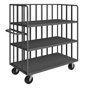 Durham OPT-6024-3-6PH-95 Open Portable Truck, 2 Shelves, 1 Base Shelf, 3000 Lbs. Capacity, 60 X 24