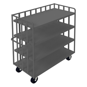 Durham OPT-4824-95 Open Portable Truck, 3 Shelves, 1 Base Shelf, 3600 Lbs. Capacity, 48 X 24