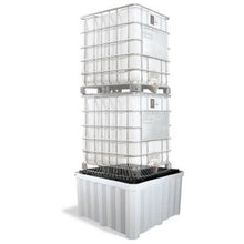 Load image into Gallery viewer, PIG® Heavy-Duty Poly IBC Tote Spill Containment Pallet with Drain