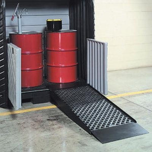 Steel Loading Ramp with Non-Slip Grate