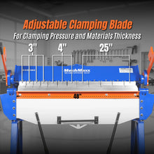 Load image into Gallery viewer, MechMaxx 48” Manual Pan and Box Brake - Heavy Duty, Durable Construction, 12 Gauge Mild Steel, 135° Bending Angle, Individual Bending Fingers" PB4812