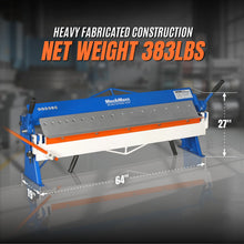 Load image into Gallery viewer, MechMaxx 48" Manual Pan and Box Brake - 16 Gauge Mild Steel Capacity, 135° Bending Angle, 16 Precision Fingers, Durable Construction for Accurate Bends"