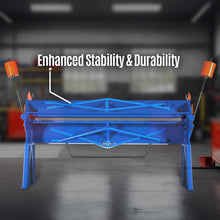 Load image into Gallery viewer, MechMaxx 80-inch Manual Sheet Metal Brake - 12 Gauge Bending Capacity, Adjustable Fingers, 6 Ft. Heavy-Duty Steel Construction for Precision Bending PB8012