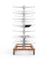 Load image into Gallery viewer, PaintLine PDRTC3 ProDryingRack TC - Scalable Series - 3 Tower Trim &amp; Molding Cart, 7 Level w/Casters