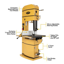 Load image into Gallery viewer, ArmorGlide 20-Inch Woodworking Bandsaw, 5 HP, 230V 1Ph (PM2013BT)