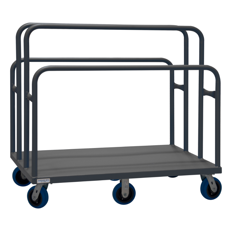 Durham PM6W-3048-6PU-95 Panel Moving Truck, 4 Welded Dividers, 30 X 48 X 45