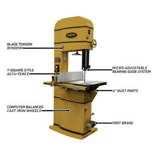 Load image into Gallery viewer, 18-Inch Woodworking Bandsaw, 5 HP, 460V 3Ph (PM1800B-3)