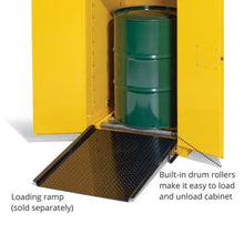 Load image into Gallery viewer, Steel Loading Ramp for PIG® Flammable Safety Cabinet with Drum Rollers