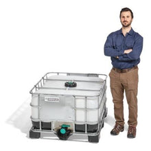 Load image into Gallery viewer, 135 Gallon Caged Poly IBC Tote