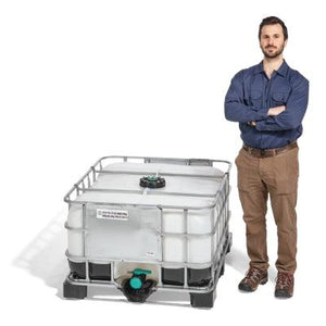 135 Gallon Caged Poly IBC Tote