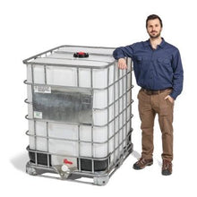 Load image into Gallery viewer, Rebottled 330 Gallon Caged Poly IBC Tote