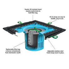 Load image into Gallery viewer, PIG® Oil &amp; Sediment Catch Basin Filtration Insert System - Large