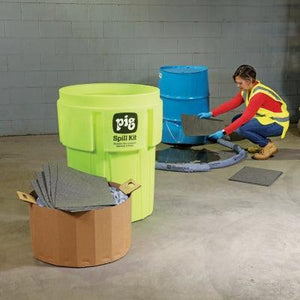 PIG® Spill Kit in 65-Gallon High-Visibility Container