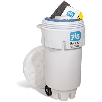 PIG® Spill Kit in 50-Gallon Wheeled Overpack Salvage Drum