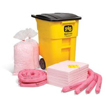 Load image into Gallery viewer, PIG® HazMat Spill Kit in High-Visibility Mobile Container