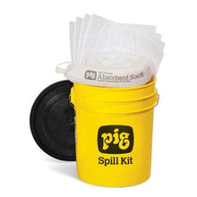 Load image into Gallery viewer, PIG® Oil-Only Spill Kit in 5-Gallon High-Visibility Economy Container