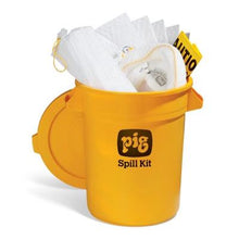 Load image into Gallery viewer, PIG® Oil-Only Spill Kit in 20-Gallon High-Visibility Economy Container