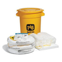 Load image into Gallery viewer, PIG® Oil-Only Spill Kit in 20-Gallon High-Visibility Economy Container