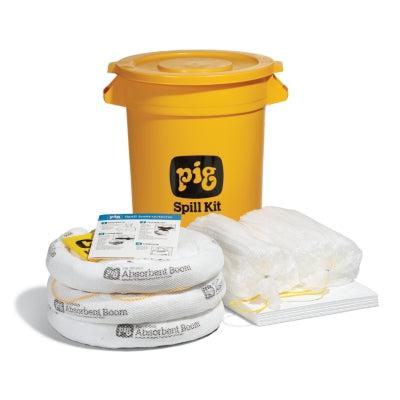 PIG® Oil-Only Spill Kit in 20-Gallon High-Visibility Economy Container