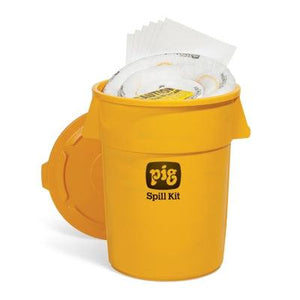 PIG® Oil-Only Spill Kit in 55-Gallon High-Visibility Economy Container